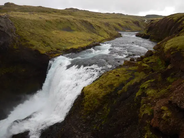 şelaleler cascade nehir İzlanda'daki Skoga adlı