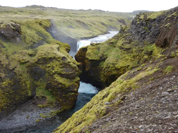 şelaleler cascade nehir İzlanda'daki Skoga adlı
