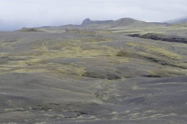 İzlanda'daki laugavegur iz hiking içinde doğa