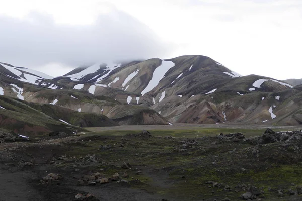 İzlanda'daki laugavegur iz hiking içinde doğa — Stok fotoğraf