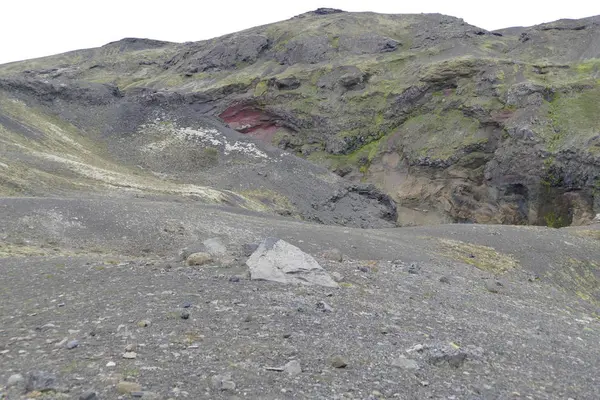 Naturaleza en el senderismo el sendero laugavegur en Islandia — Foto de Stock