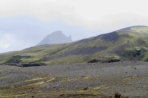 Příroda v pěší stezka laugavegur na Islandu — Stock fotografie