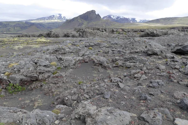 Naturaleza en el senderismo el sendero laugavegur en Islandia — Foto de Stock