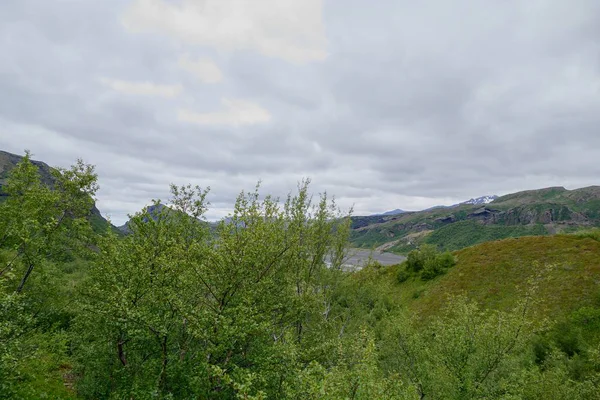 Natura nel trekking il sentiero laugavegur in Islanda — Foto Stock