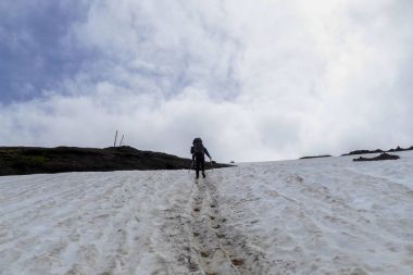 güzel manzara İzlanda'daki fimmvorduhals iz hiking