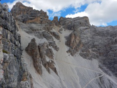 Dolomites, güzel dağ manzarası