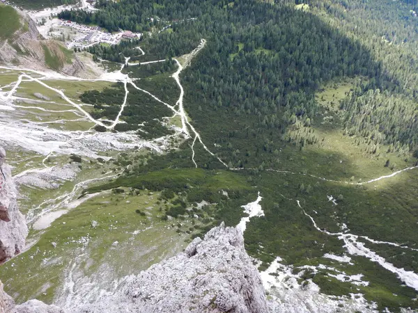 Prachtige berglandschap van de Dolomieten — Stockfoto