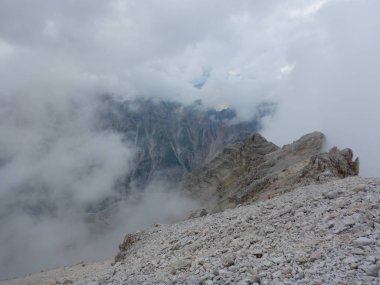 Dağcılık Tofana cephedeki dolomites içinde