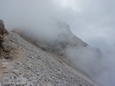 Dağcılık Tofana cephedeki dolomites içinde