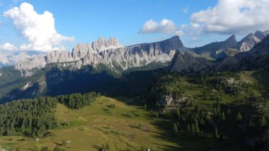 croda da lago mountain in dolomites