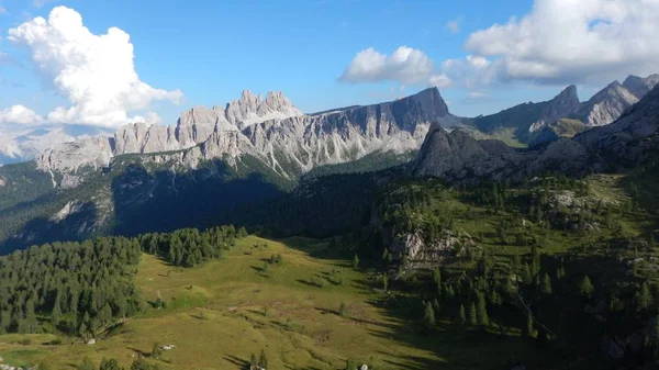 croda da lago mountain in dolomites