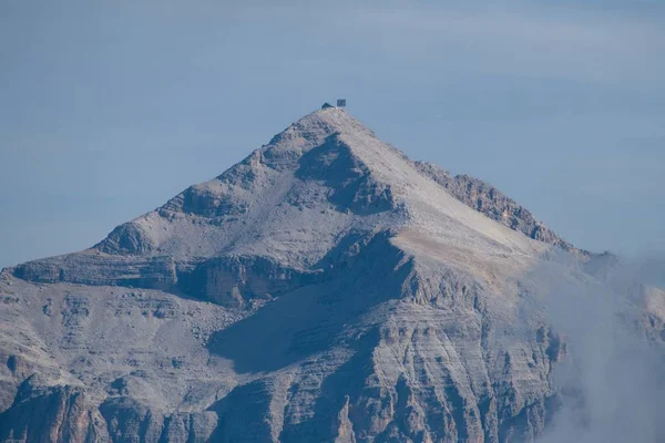 Alpinisme in marmolada gletsjer in de Dolomieten — Stockfoto
