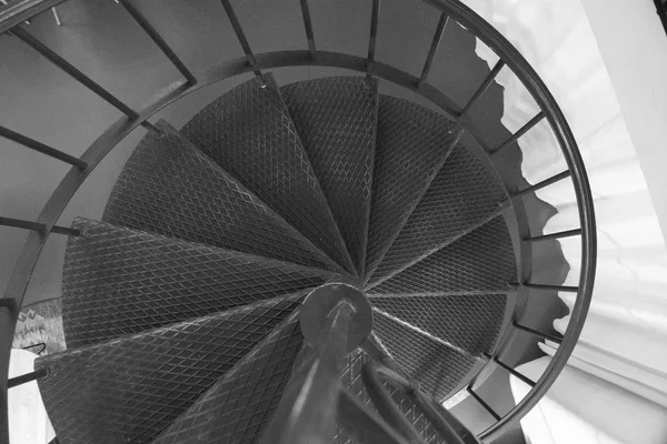 Detail of a round metal staircase — Stock Photo, Image