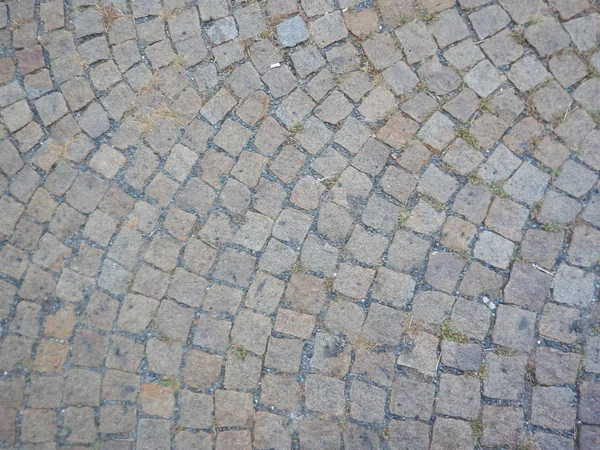 石畳の通りの質感 — ストック写真