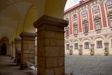 Libochovice park ve Bahçe ile tarihsel chateau