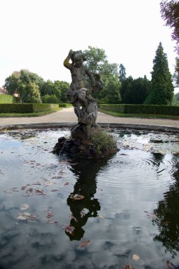 Libochovice park ve Bahçe ile tarihsel chateau