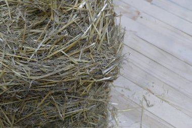 ayrıntılı bir yığın Kurutulmuş saman