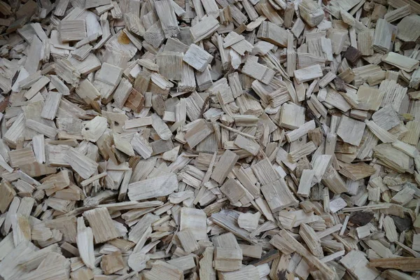 Processed wood into pieces as a texture — Stock Photo, Image