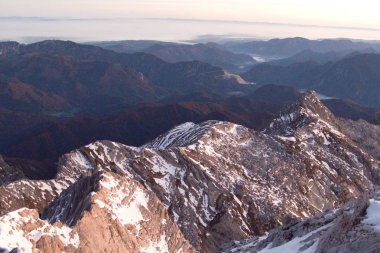 gündoğumu Grosser Priel zirvesine formunu görüntüle