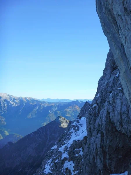 Autumn hike to grosser priel mountain — Stock Photo, Image