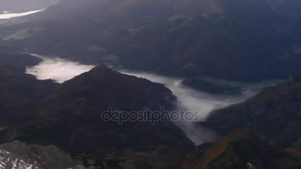 Panorama des Großen Priels in den österreichischen Alpen — Stockvideo