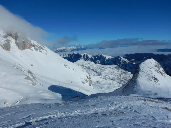 Winter natuur in Triglav Nationaal park — Stockfoto