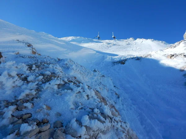 Téli táj, a Triglav Nemzeti park — Stock Fotó