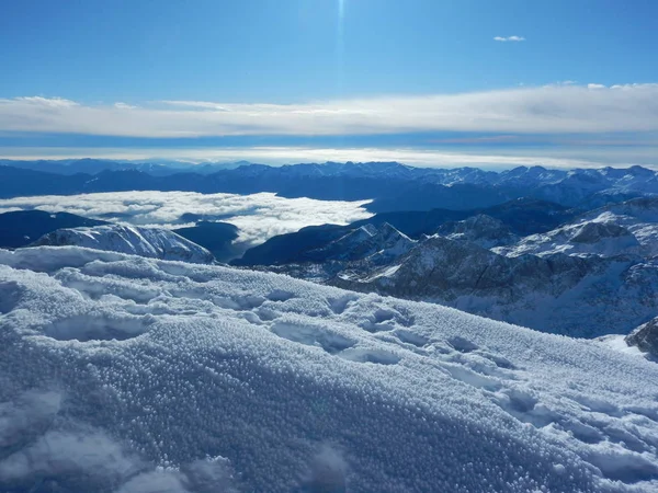 Natura invernale nel parco nazionale del Triglav — Foto Stock