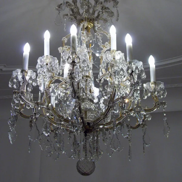 old luxury crystal ceiling light