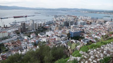 Gibraltar rock üstten güzel görünüm