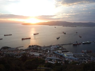 Gibraltar rock üstten güzel görünüm