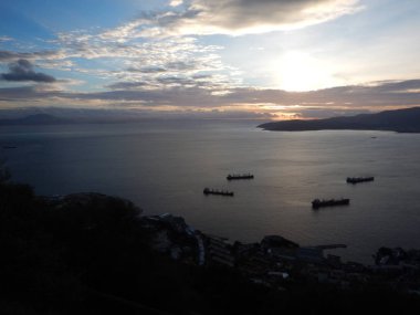 Gibraltar rock üstten güzel görünüm