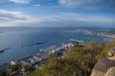 Gibraltar rock üstten güzel görünüm