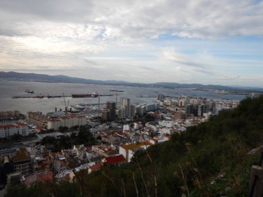 Gibraltar rock üstten güzel görünüm