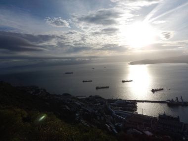 Gibraltar rock üstten güzel görünüm