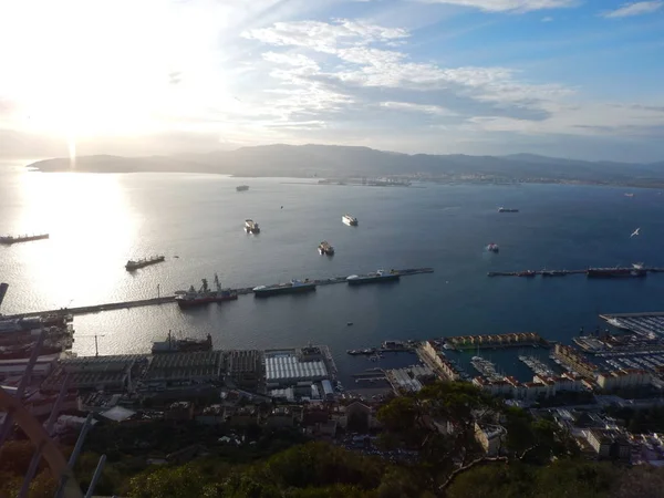 Gibraltar rock üstten güzel görünüm