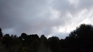 güzel dağ panorama Endülüs İspanya el chorro çevresinde