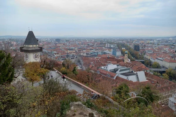 Arquitetura histórica vista em Graz, na Áustria — Fotografia de Stock