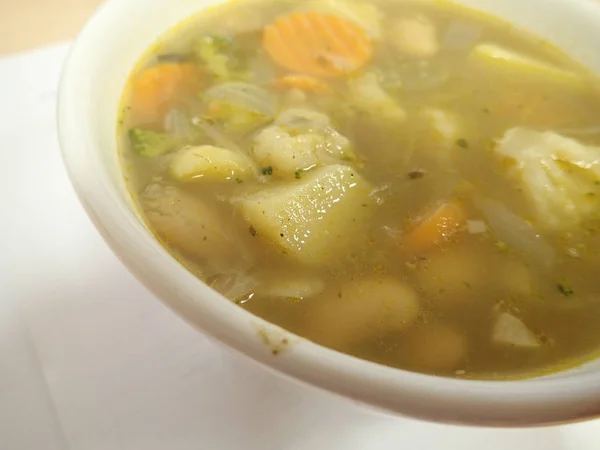 Fresh homemade healthy vegetable soup — 스톡 사진