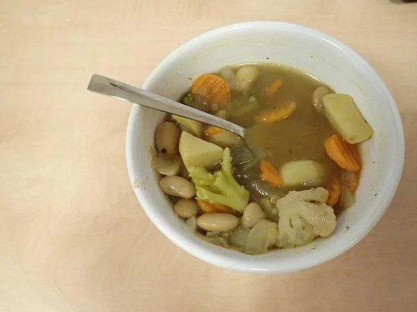 Fresh homemade healthy vegetable soup — 스톡 사진