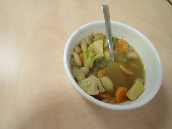 Fresh homemade healthy vegetable soup — 스톡 사진