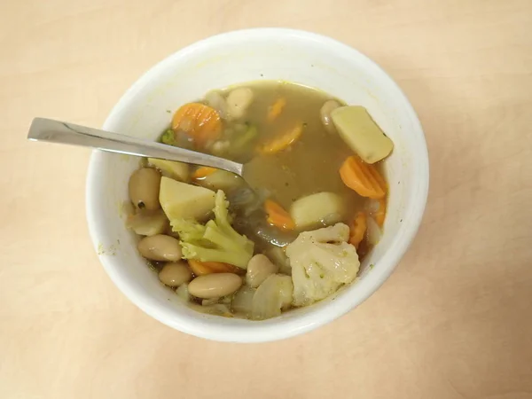 Fresh homemade healthy vegetable soup — 스톡 사진