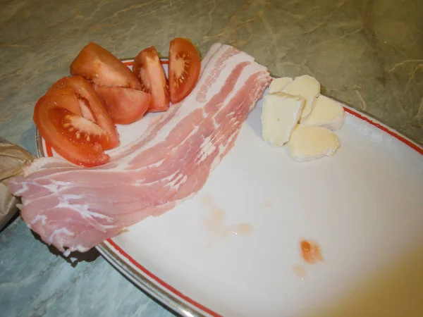 Verscheidenheid van koude snack geserveerd voor een feestje — Stockfoto