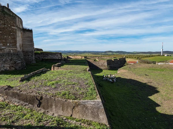 Edifícios vazios da fortaleza abandonada Juromenga em portugal — Fotografia de Stock