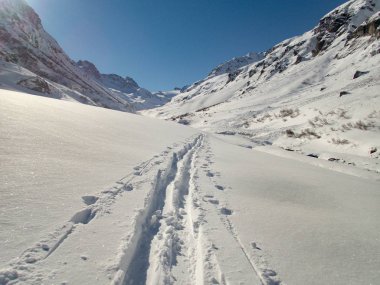 skitouring paradise silvretta mountains in austria