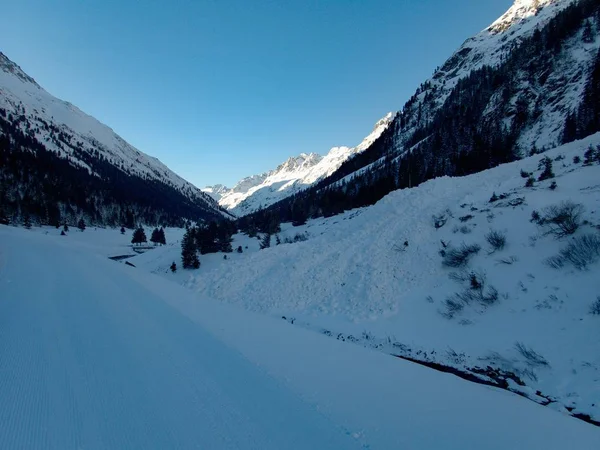 Skitouring paradise silvretta hegyek Ausztriában — Stock Fotó
