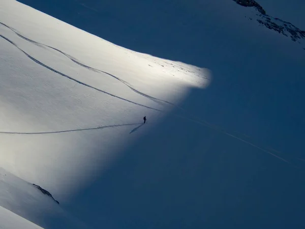 Skitouring ráj silvretta hory v Rakousku — Stock fotografie
