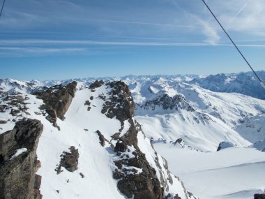 skitouring paradise silvretta mountains in austria