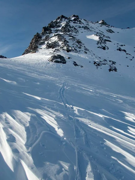 Skitouring paradijs silvretta bergen in Oostenrijk — Stockfoto