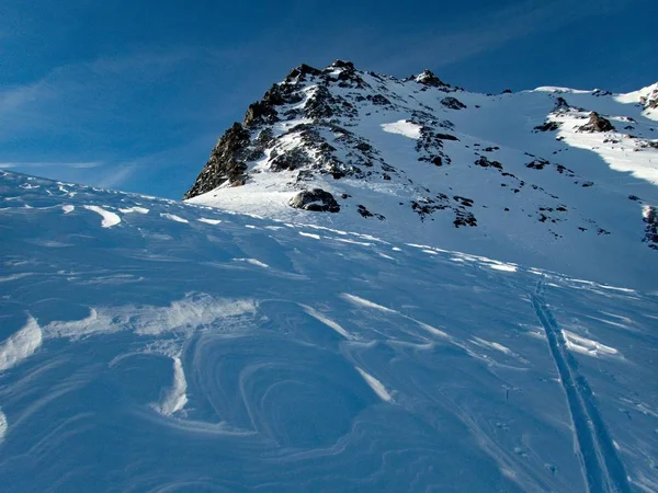 Skitouring paradise silvretta mountains in austria — Stok fotoğraf